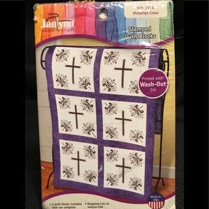 Cross Stamped Quilt Blocks